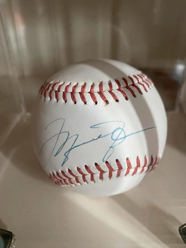 Gesigneerde baseball Michael Jordan Upper Deck (COA), Sport en Fitness, Basketbal, Zo goed als nieuw, Overige typen, Ophalen