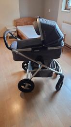 Nuna Ivvi kinderwagen lichtgrijs + regenhoezen + adapters, Gebruikt, Verstelbare duwstang, Combiwagen, Ophalen
