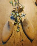 Brocante set vintage oude houten schoenmal mt 45 schoenleest, Ophalen of Verzenden