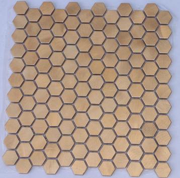 mozaïek reflections hexagon copper 23x23mm  beschikbaar voor biedingen