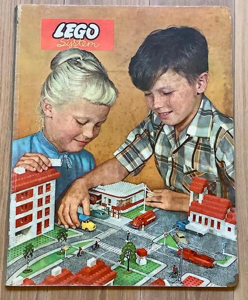 Lego reclameplaat uit de vijftiger jaren vraagprijs €125, Verzamelen, Merken en Reclamevoorwerpen, Gebruikt, Ophalen of Verzenden