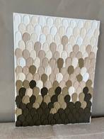 Textured wall art - shades of brown - 30x40cm, Ophalen of Verzenden, Zo goed als nieuw
