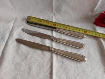 Guy Degrenne | set van 3 verzilverde messen schelppatroon beschikbaar voor biedingen