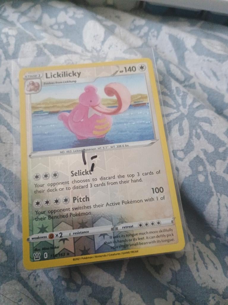 Holo Lickilicky Pokémon Kaart, Ophalen of Verzenden, Gebruikt, Losse kaart, Foil