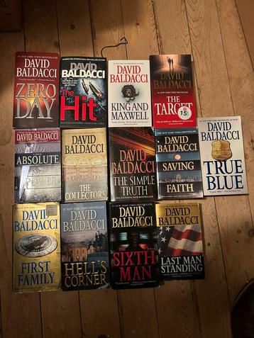 13 x David Baldacci, Engelstalig beschikbaar voor biedingen