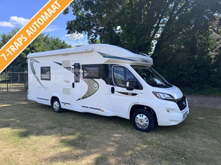 Chausson Welcome Premium 757 enkele bedden laag , automaat, Caravans en Kamperen, Campers, Bedrijf, tot en met 4, Half-integraal