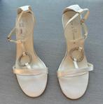 Elegante Satijnen Hakken – Maat 39/40 pure & precious, Wit, Nieuw, Sandalen of Muiltjes, Ophalen of Verzenden