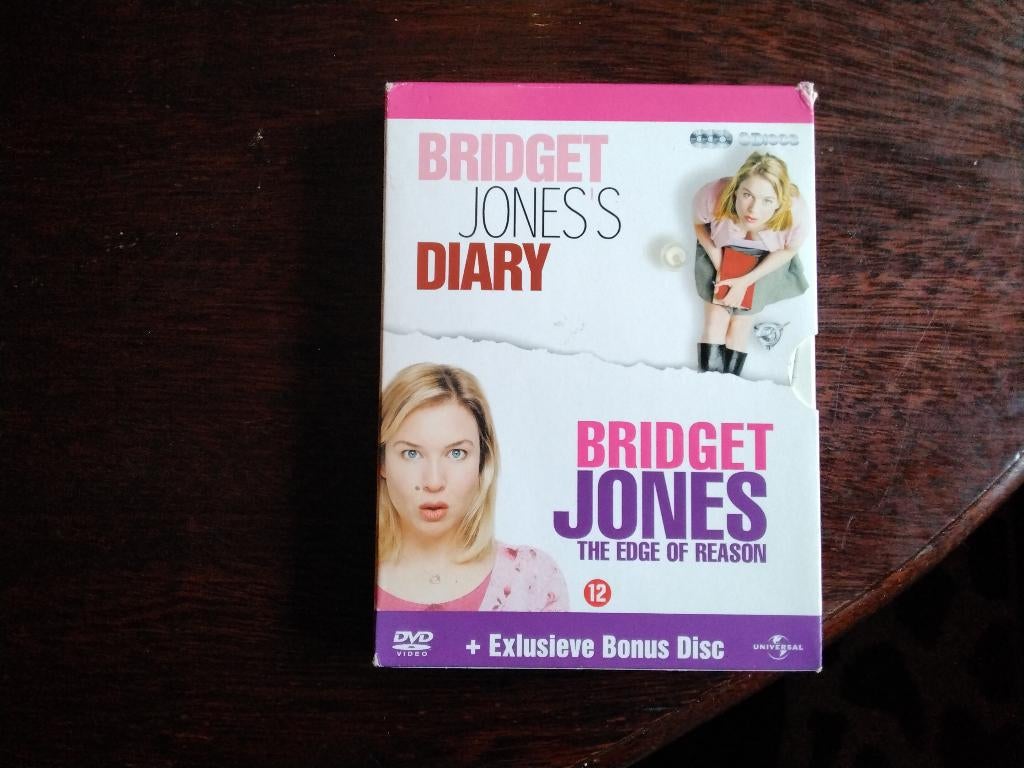 Bridget Jones's diary en Bridget Jones the edge of reason,, Ophalen of Verzenden, Zo goed als nieuw, Vanaf 12 jaar, Romantische komedie