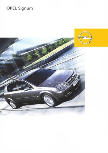 Brochure Opel Signum 2003 beschikbaar voor biedingen