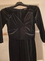 TopVintage jurk zwart fluweel maat 38-40, Ophalen of Verzenden