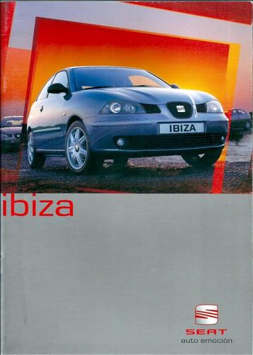 Brochure Seat Ibiza 2002 beschikbaar voor biedingen