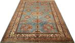 Handgeknoopt KAZAK Perzisch tapijt 234x174/kleed/kelim/Loper, Blauw, Www.simatapijten.nl, 150 tot 200 cm, Ophalen of Verzenden