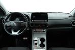 Hyundai KONA EV FASHION 64 KWH 3-FASE | Trekhaak | Navi | Kr, Gebruikt, Zwart, Leder en Stof, Wit