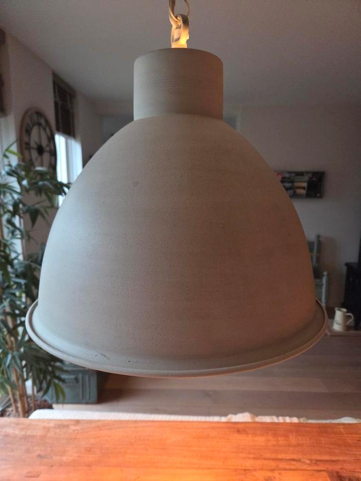 2 Landelijke Hanglampen, Huis en Inrichting, Lampen | Hanglampen, Zo goed als nieuw, Minder dan 50 cm, Metaal, Ophalen