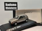 Fiat Uno - 3drs - Grijs - 1:43 Norev, Hobby en Vrije tijd, Modelauto's | 1:43, Auto, Norev, Ophalen of Verzenden, Zo goed als nieuw