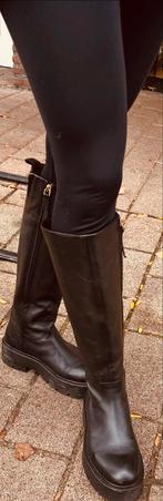 Zwarte leren laarzen maat 39 - Sexy & Ondeugend!, Kleding | Dames, Schoenen, Ophalen of Verzenden, Gedragen, Zwart, Hoge laarzen