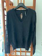 MarcCain Trui Angora Wol V-Hals Transparante Mouwen S, Verzenden, Zo goed als nieuw, Maat 36 (S), Zwart