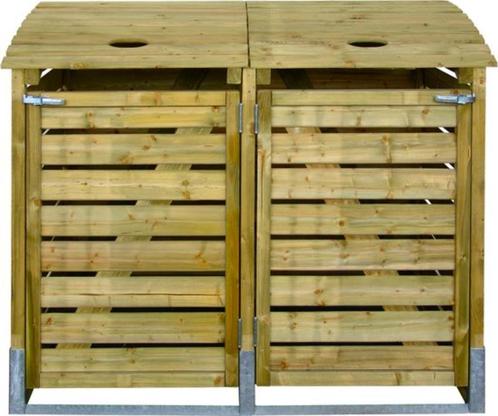 Kliko ombouw containerberging dubbel 155x122x90cm, Tuin en Terras, Bergingen en Tuinkasten, Nieuw, Containerberging, Hout, Ophalen of Verzenden