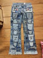 Levis 514 jeans Superflow flare patchwork, Gedragen, Levi's, Overige jeansmaten, Blauw