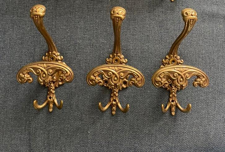 3 Kapstokhaken BREV italië jaren 60, Antiek en Kunst, Antiek | Woonaccessoires, Ophalen of Verzenden