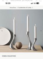 Twee Georg Jensen kandelaren, Ophalen, Overige materialen, Overige kleuren, Zo goed als nieuw