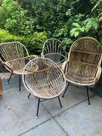 4x rotan stoelen 100 euro stevig maar beetje (Lak)werk, Ophalen of Verzenden, Zo goed als nieuw