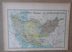 Landkaart Iran (Perzië) & Afghanistan - Steendruk, Gelezen, Overige gebieden, Ophalen of Verzenden, Landkaart