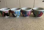 4 illy espresso kopjes, illy collection 1997, Ophalen of Verzenden