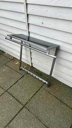 Kapstok Rvs met zwarte glasplaat, Zo goed als nieuw, Minder dan 100 cm, Metaal, Ophalen