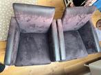 Set 2 chairs high quality in Alcantara, Huis en Inrichting, Stoelen, Ophalen, Overige materialen, Twee, Bruin
