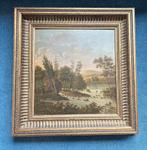 Olieverf op houten paneel met prachtige lijst, Ophalen of Verzenden