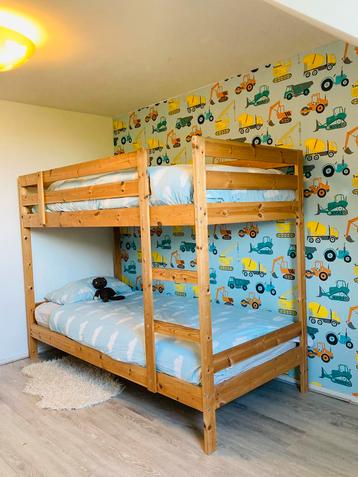 Houten stapelbed, Ikea. Hoogslaper/bed beschikbaar voor biedingen