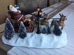 Beweegbaren kerstman in slee met licht en geluid, Diversen, Ophalen of Verzenden, Zo goed als nieuw