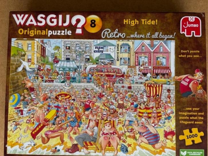 JUMBO WASGIJ PUZZELS, Hobby en Vrije tijd, Denksport en Puzzels, Zo goed als nieuw, Legpuzzel, 500 t/m 1500 stukjes, Ophalen of Verzenden
