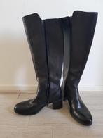 Laarzen, zwart, echt leer, maat 38, Kleding | Dames, Schoenen, Ophalen of Verzenden, Nieuw, Zwart, Hoge laarzen