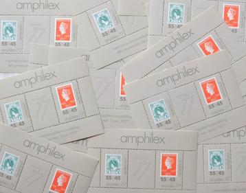 Postzegels 21 velletjes Amphilex 1977 +  10 Rode Kruis 1978 