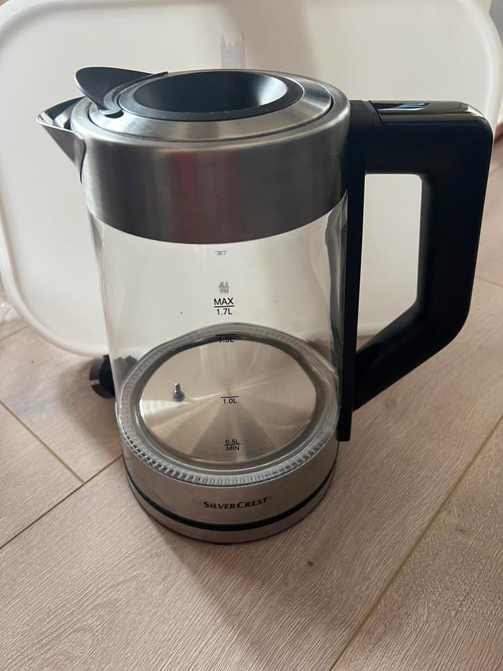 069 - Digitale Waterkoker, Witgoed en Apparatuur, Waterkokers, Zo goed als nieuw, 1 tot 2 liter, Draadloos, Rvs, Ophalen of Verzenden