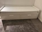 Ikea brimnes bed, Ophalen, Eenpersoons, Wit, Zo goed als nieuw