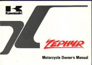 Kawasaki Zephyr manual handleiding (4655z) beschikbaar voor biedingen