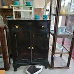 Brocante oude zwarte meidenkast biedermeierkast, Ophalen