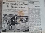 Gulliver in Madurodam Den Haag (krant (1954), Ophalen of Verzenden, 1940 tot 1960, Knipsel(s)