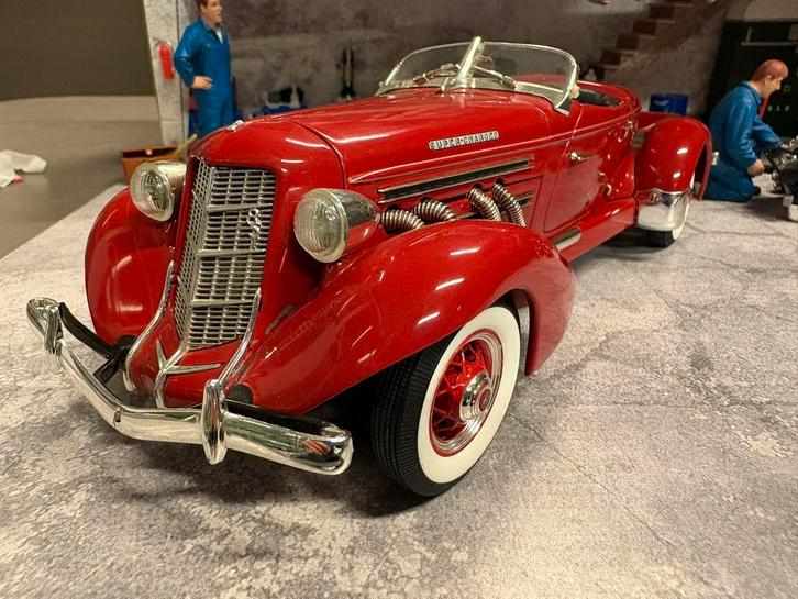1:18 Ertl Auburn Speedster zonder doos mist spiegel/ornament, Hobby en Vrije tijd, Modelauto's | 1:18, Gebruikt, Auto, ERTL, Ophalen of Verzenden