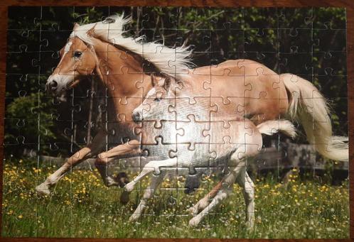 Leuke puzzel Haflinger met veulen paard 100st, Hobby en Vrije tijd, Denksport en Puzzels, Zo goed als nieuw, Legpuzzel, Minder dan 500 stukjes