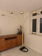 Gouden Booglamp met 5 Armen, Huis en Inrichting, Lampen | Vloerlampen, Ophalen, Zo goed als nieuw, Metaal, 200 cm of meer