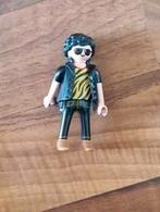 Playmobil Geobra Boy Figure 1994 Black Outfit Sunglasses Tig, Gebruikt, Ophalen of Verzenden