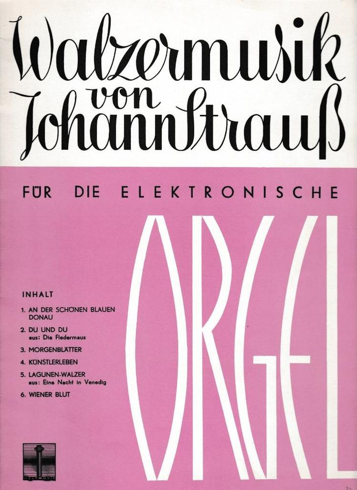 LEOPOLD KUBANEK - WALZERMUSIK von JOHANN STRAUSS, Muziek en Instrumenten, Bladmuziek, Gebruikt, Artiest of Componist, Populair