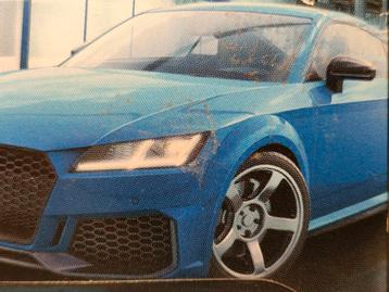 2020 Audi TT RS Coupe blauw Match Box 1:64 beschikbaar voor biedingen