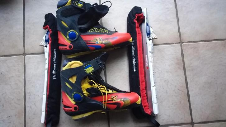 Schaatsen met Maple klapijzers, Sport en Fitness, Schaatsen, Gebruikt, Overige typen, Maple, Klapschaats, Ophalen