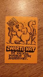 Sticker Amateur zender Ether Piraat Zwarte Kat, Amersfoort, Ophalen of Verzenden, Zo goed als nieuw