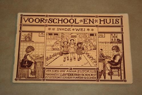 In de wei Voor school en huis - Sutorius - ca. 1915, Boeken, Prentenboeken en Plaatjesalbums, Gelezen, Ophalen of Verzenden